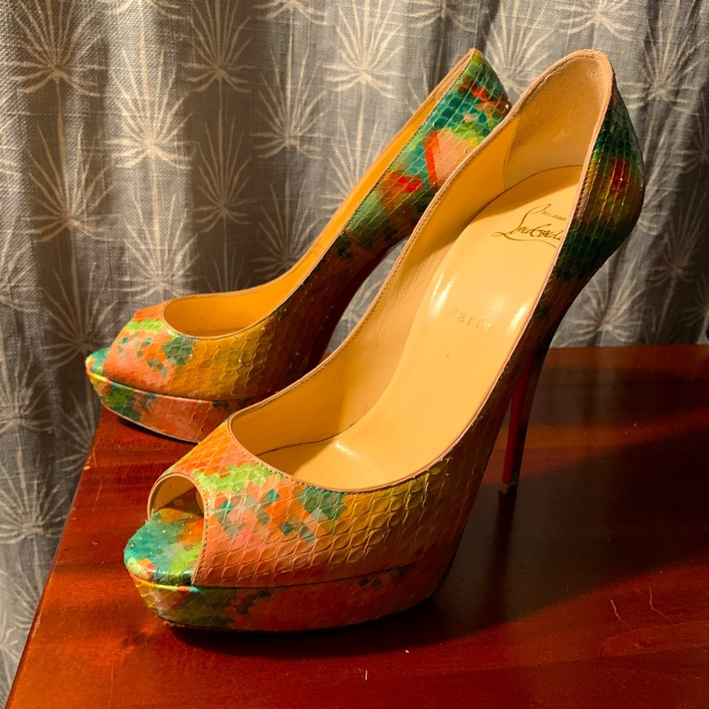 Christian Louboutin Python Pixel Troca Pumps 40